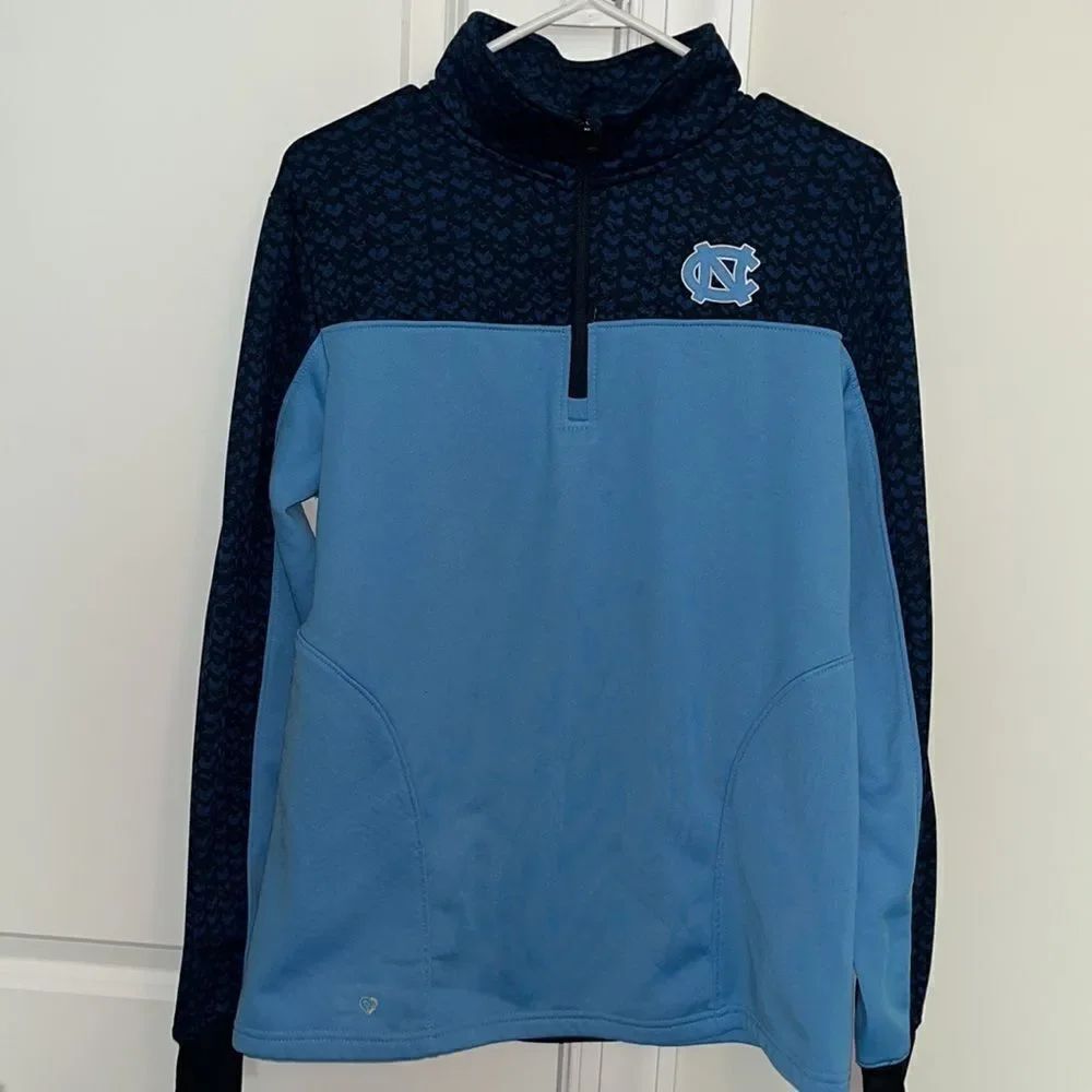 Women’s UNC Tar Heels North Carolina 1/4 Fleece Hiking Trail Jacket sweatshirt